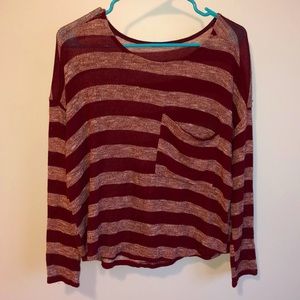 Striped light sweater